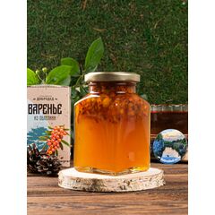 Варенье из Облепихи баночка 300 г в коробочке с магнитиком, фото 