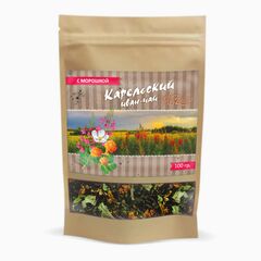 Иван-Чай листовой ферментированный с сушеными ягодами морошки 100 г, фото 