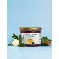 Мед-суфле с голубикой 250 г , фото 