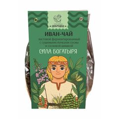 Иван-Чай с сушеными почками сосны и сосновой шишкой Сила богатыря, 50 г , фото 