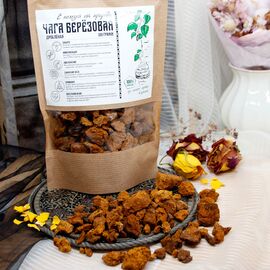 Гриб Чага сушеный дробленный 100 г, фото 