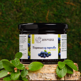 Варенье из черники без сахара 240 г, фото 