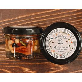 Мед с орехами и карельскими ягодами, 105 г, фото 