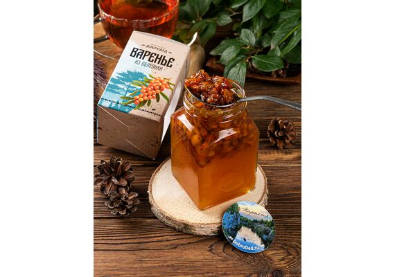 Варенье из Облепихи баночка 300 г в коробочке с магнитиком, фото , изображение 3