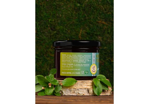 Варенье Таёжный сбор Традиционное, 270 г, фото , изображение 2