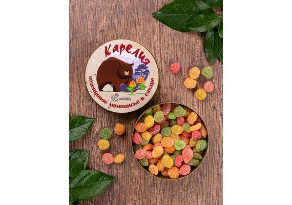 Монпансье в жестяной баночке 80 г, фото , изображение 2