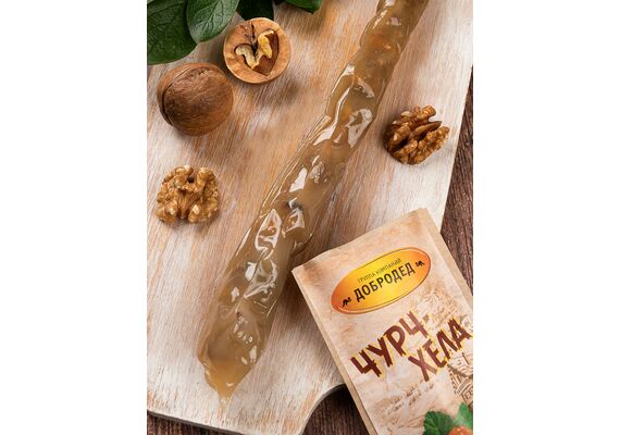 Чурчхела Морошка и Грецкий орех, фото , изображение 2 Чурчхела Морошка и Грецкий орех, фото , изображение 2