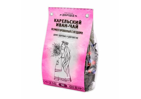 Иван-Чай листовой ферментированный с ягодами 50 г, фото , изображение 2 Иван-Чай листовой ферментированный с ягодами 50 г, фото , изображение 2