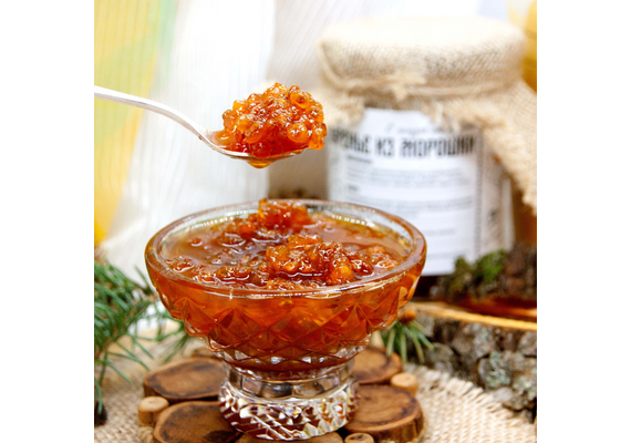 Варенье из Морошки баночка 300 г Крафт упаковка, фото , изображение 3