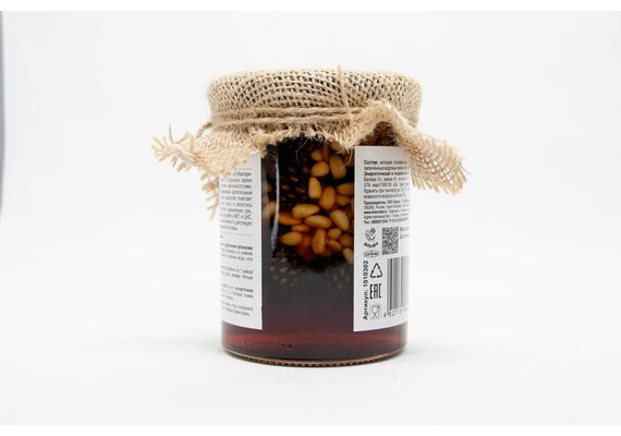 Варенье из Сосновой шишки с печеными кедровыми орешками  485 г Крафт упаковка, фото , изображение 8