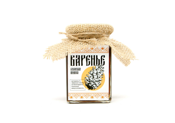 Варенье из Сосновых шишек баночка 300 г Крафт упаковка, фото , изображение 3