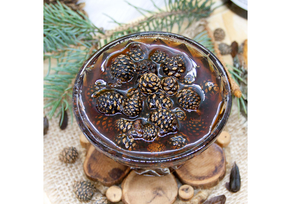 Варенье из Сосновых шишек баночка 300 г Крафт упаковка, фото , изображение 2