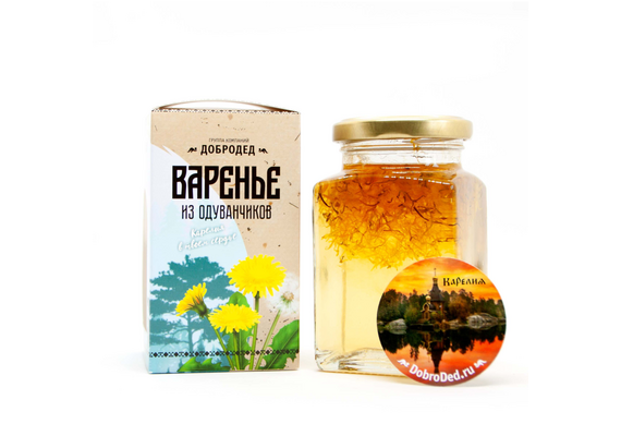 Варенье из Одуванчика баночка 300 г в коробочке с магнитиком, фото , изображение 8