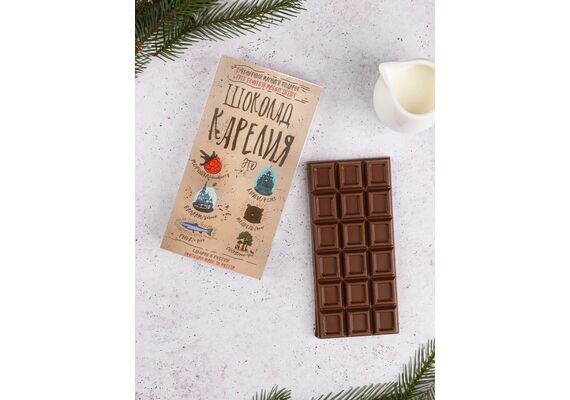 Шоколад молочный Карелия (Карелия это…, Лес, Лось) (плитка), фото , изображение 2