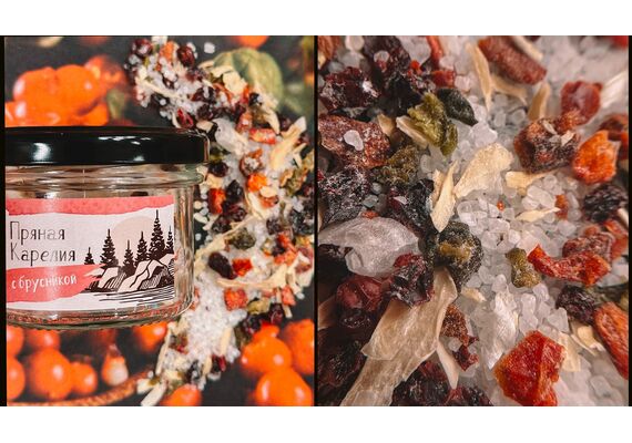 Соль Пряная Карелия с брусникой, 70 г, фото , изображение 3