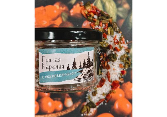  Соль Пряная Карелия с можжевельником, 70 г, фото 