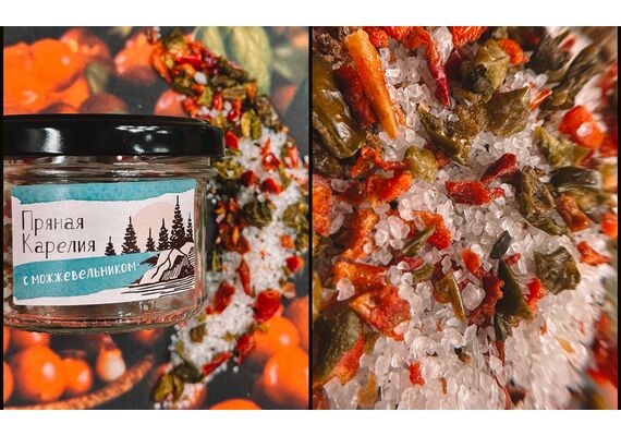  Соль Пряная Карелия с можжевельником, 70 г, фото , изображение 3