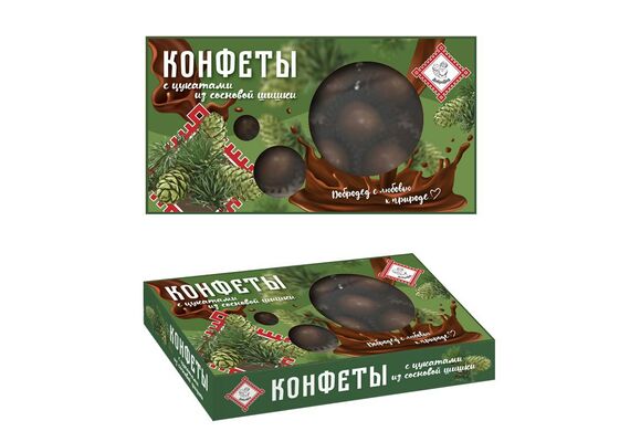 Конфеты с цукатами из сосновой шишки, 95 г, фото 